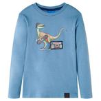 vidaXL Kindershirt met lange mouwen 116 medium blauw, Verzenden, Nieuw