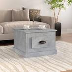 vidaXL Salontafel 50x50x35 cm bewerkt hout betongrijs, Huis en Inrichting, 50 tot 100 cm, Verzenden, Nieuw, 50 tot 100 cm