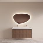 Badmeubelset BWS Riga Met Lako Wastafel Wit 120 cm Donker, Ophalen of Verzenden, Nieuw, Bad