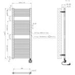 Elektrische Radiator Wiesbaden Elara 118.5x45 Cm Smart Wifi, Doe-het-zelf en Verbouw, Ophalen of Verzenden, Nieuw