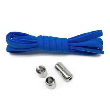 Elastische schoenveters - Metalen sluiting - Blauw beschikbaar voor biedingen