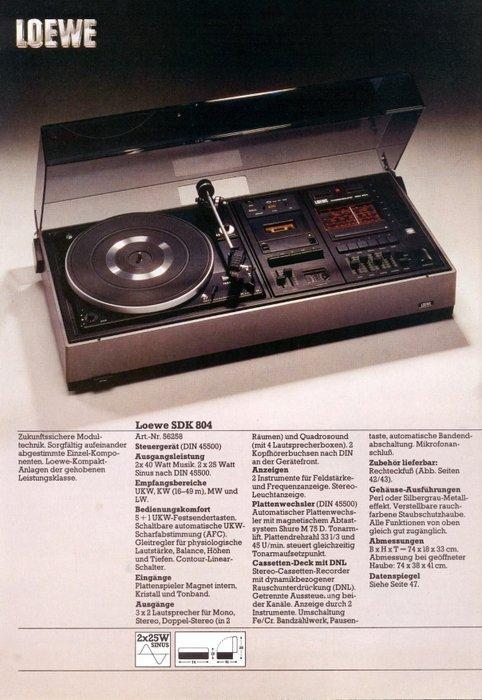Loewe - Mastersound SDK 804 Stereoset, Audio, Tv en Foto, Radio's