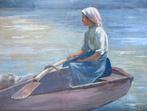 Josef Straka (1864-1946) - Roeister, vissersvrouw