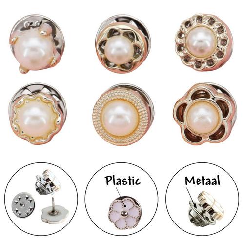 Fako Bijoux® - Pin Broche Mini - Steek Pin Knopen Set - 6, Sieraden, Tassen en Uiterlijk, Broches, Verzenden