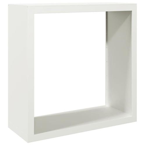 Goedkoop Haardhoutrek Wit Staal - 100cm - Retourdeal!, Tuin en Terras, Haardhout, Ophalen of Verzenden