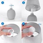 Aigostar Tafellamp 130200PTT - Keramiek - Lamp met witte kap, Verzenden, Nieuw