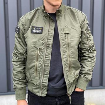 F-35 Lightning flight jacket - alle maten - groen of zwart