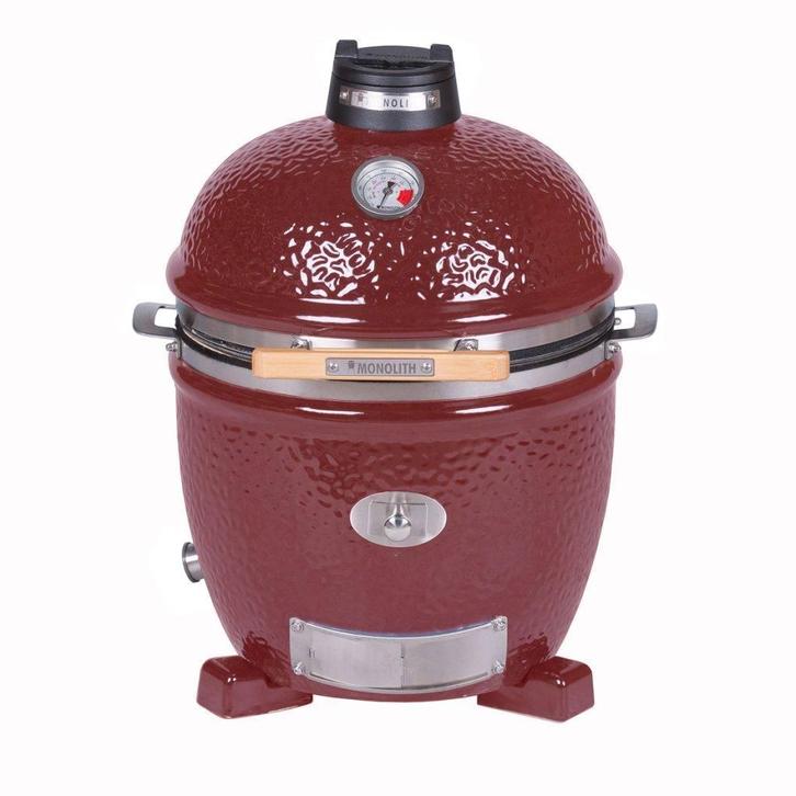 Monolith Junior rood, Tuin en Terras, Houtskoolbarbecues, Verzenden