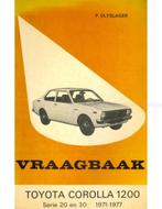 1971 - 1977 TOYOTA COROLLA 1200 SERIES 20 | 30 VRAAGBAAK, Auto diversen