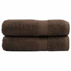 vidaXL Badhanddoeken SOLUND 2 st 600 g/m² 70x140 cm bruin, Verzenden, Nieuw, Bruin