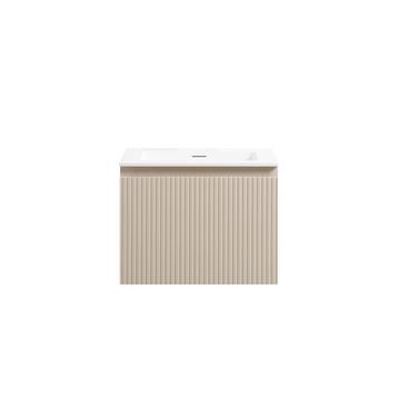 Badkamermeubel Yuki 60cm mat beige inclusief wastafel zonder beschikbaar voor biedingen