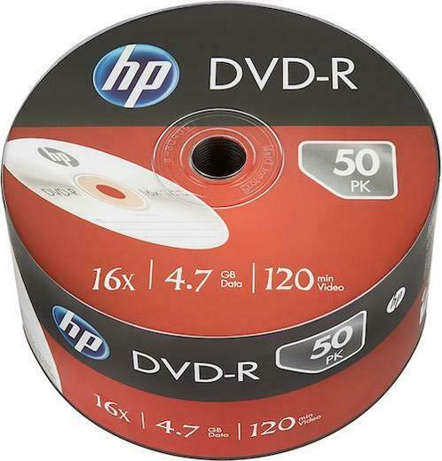 HP | DVD-R | 4.7 GB | 50 stuks, Computers en Software, Beschrijfbare discs, Nieuw, Verzenden