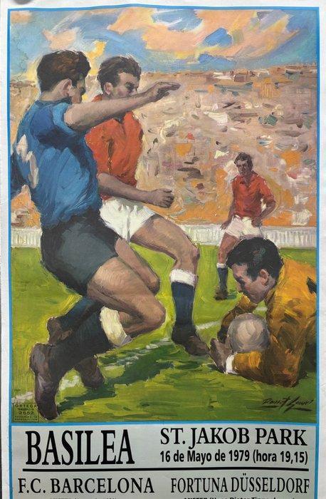 Donat Sauri - F.C. Barcelona vs Fortuna Düsseldorf -, Antiek en Kunst, Kunst | Tekeningen en Foto's