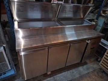Pizza make line rvs in veiling pizzeria inventaris beschikbaar voor biedingen