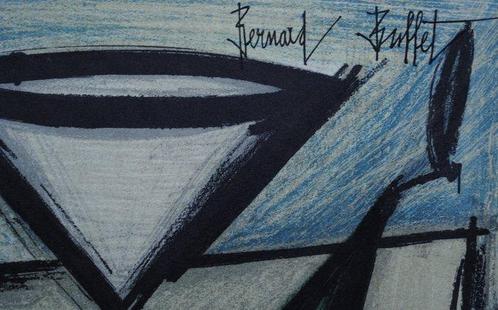 Bernard Buffet (1928-1999) - Nature morte aux fruits, Antiek en Kunst, Kunst | Schilderijen | Modern