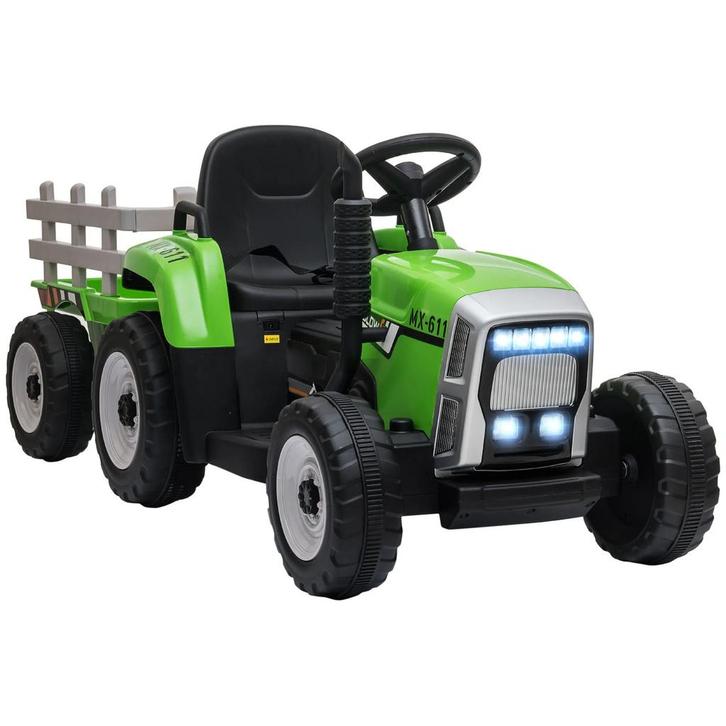 TRUUSK Elektrische Tractor Met Aanhanger - Kinderen Elektris, Tuin en Terras, Tuinstoelen, Nieuw, Verzenden
