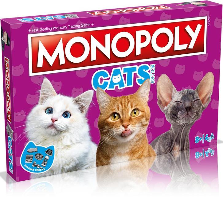 Monopoly Cats | Winning Moves - Gezelschapsspellen, Hobby en Vrije tijd, Gezelschapsspellen | Bordspellen, Nieuw, Verzenden