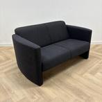 2-zitsbank, (bxd) 142x82 cm, zwarte stoffering, Huis en Inrichting, Banken | Bankstellen, Ophalen of Verzenden, Gebruikt, Stof