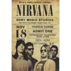 Concert Bord - Nirvana New York 1993, Nieuw, Ophalen of Verzenden