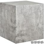 Salontafel Lasley, draagkracht 45 kg - Betonlook, 45 x 45 x, Huis en Inrichting, Tafels | Salontafels, Verzenden, Nieuw