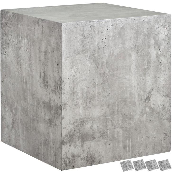 Salontafel Lasley, draagkracht 45 kg - Betonlook, 45 x 45 x, Huis en Inrichting, Tafels | Salontafels, Verzenden