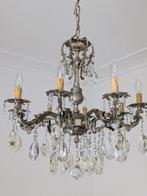 Kroonluchter - Kristal - geplateerd zilver, Antiek en Kunst