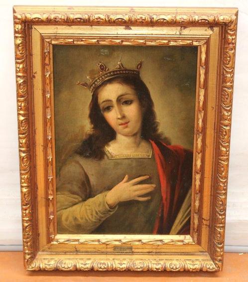 Spaanse school (XIX) - Santa Bárbara, Antiek en Kunst, Kunst | Schilderijen | Klassiek