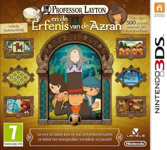 Professor Layton en de Erfenis van Azran (Buitenlands Doo..., Spelcomputers en Games, Games | Nintendo 2DS en 3DS, Zo goed als nieuw