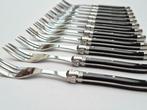 Laguiole 12x Pastry Forks / Cake Forks - Black - style de -, Antiek en Kunst