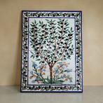 Prachtig muurpaneel van Tunesisch keramiek – met de hand