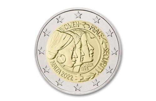 2 euro Vrouwen, vrede en veiligheid 2022 - Malta, Postzegels en Munten, Munten | Europa | Euromunten, Verzenden