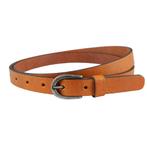 Landley Smalle Dames Riem - Leer - 2 cm - Cognac - 105, Kleding | Dames, Riemen en Ceinturen, Verzenden, Nieuw, 3 tot 5 cm, Bruin