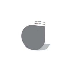 Vloerplaat antraciet staal druppel 1100x1100mm, Huis en Inrichting, Kachels, Ophalen of Verzenden