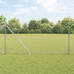 vidaXL Kettinglink Schutting met 13 Spijkerpalen 1x25 m, Verzenden, Nieuw, IJzer