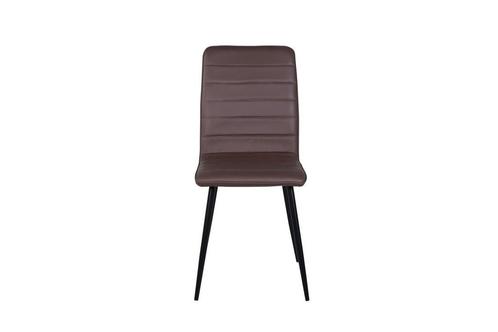Eetkamerstoel - Simon - Bruin - PU-Leer - Jörn, Huis en Inrichting, Stoelen, Nieuw, Verzenden
