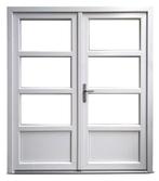 Kunststof dubbele deuren met kozijn in wit of antraciet!, Nieuw, Ophalen of Verzenden, 120 cm of meer, Buitendeur