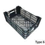 Kunststof krat 600x400x240mm zwart geperforeerd, gebruikt -, Doe-het-zelf en Verbouw, Ophalen of Verzenden, Gebruikt