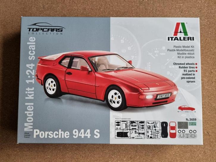 Italeri 3659 Porsche 944 S 1:24, Hobby en Vrije tijd, Modelbouw | Auto's en Voertuigen, Italeri, Verzenden