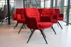 6 x Gealux Phill draai eetkamerstoel in velours stof rood, Nieuw, Stof, Vijf, Zes of meer stoelen, Rood