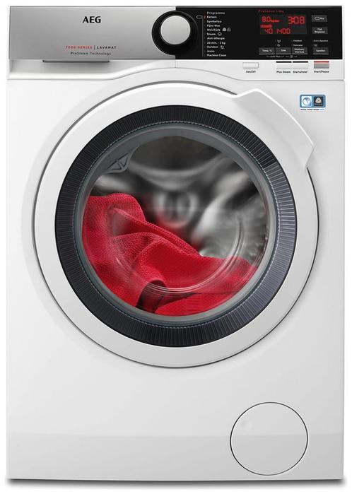 Megastore: Wasmachine AEG L7FE86EW Voorlader wasmachine, Witgoed en Apparatuur, Wasmachines, Minder dan 85 cm, Gebruikt, Voorlader