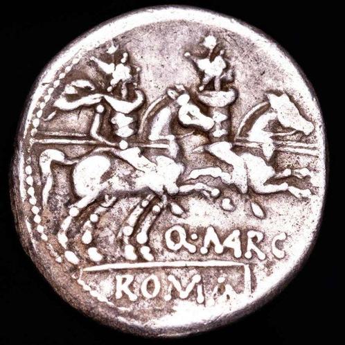 Romeinse Republiek. Q. Marcius Libo, 148 BC. Denarius Rome, Postzegels en Munten, Munten | Europa | Niet-Euromunten