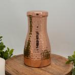 Puur koperen karaf gehamerd met dop ± 950 ml, Huis en Inrichting, Ophalen of Verzenden, Nieuw