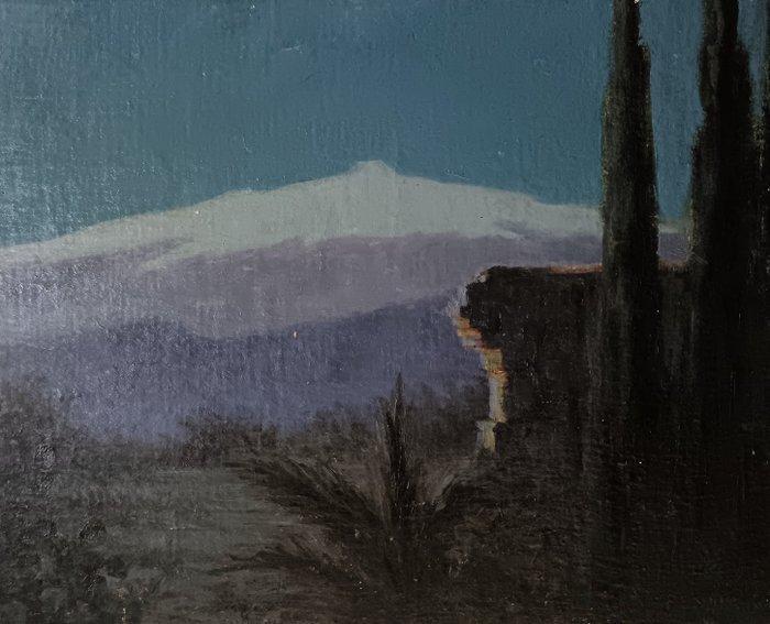 Giorgio Pinna (1888-1989) - Taormina Ottobre 49 - NO, Antiek en Kunst, Kunst | Schilderijen | Klassiek