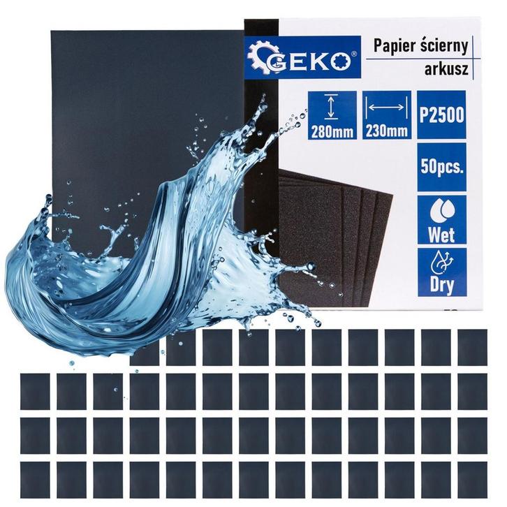 Schuurpapier P2500 - 230x280 Mm - Schuren Op Waterbasis - 50, Doe-het-zelf en Verbouw, Gereedschap | Handgereedschap, Nieuw, Ophalen of Verzenden