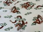 Dragons Hemels op de Ivoorkleurige Sluier - Meubelstof - 3 m