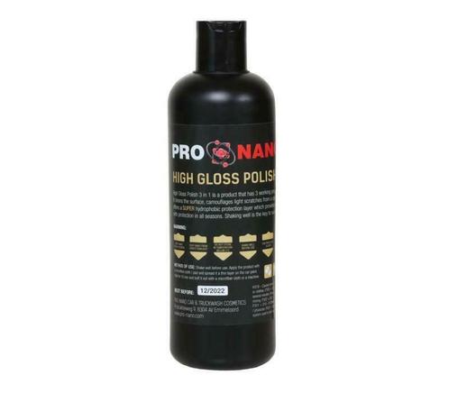 ProNano High Gloss Polish 500ml Camoufleert Lichte Krassen, Auto diversen, Onderhoudsmiddelen, Verzenden