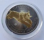 Canada. 5 Dollars 2017 - Luchs - Black Ruthenium Gold Gilded