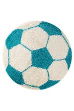 Rond Kindervloerkleed | Fun | Turquoise | 100x100 cm, Verzenden, Nieuw