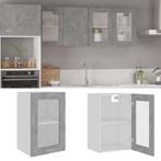 vidaXL Hangkast Lyon 40x31x60 cm bewerkt hout betongrijs, Huis en Inrichting, Keuken | Keukenelementen, Verzenden, Nieuw, Grijs