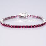 Zonder Minimumprijs - Armband Zilver Robijn - Robijn -, Sieraden, Tassen en Uiterlijk, Armbanden, Nieuw